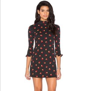 Motel Polka Dot Fruit Alida Dress XS